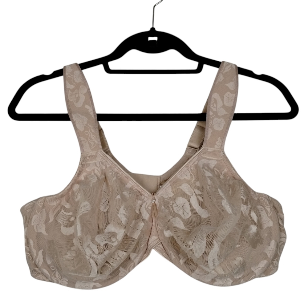 Wacoal Awareness Underwire Bra Size 44D Womens Sand Color Unlined Full Coverage